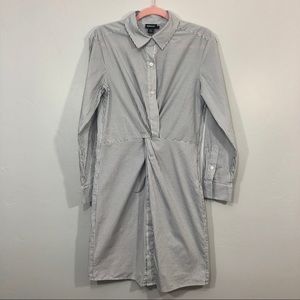 DKNY | Collared Button Front Striped Dress